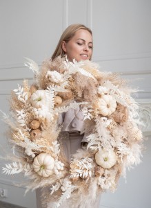 Autumn Wreath “Beige Charm”