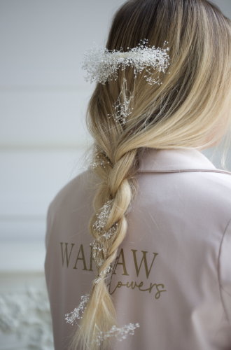 Komunijny grzebyk suszona gipsówka