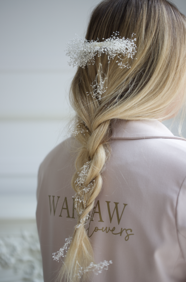 Komunijny grzebyk suszona gipsówka