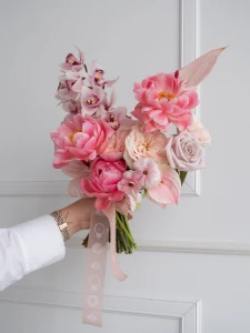 Bukiet ślubny "Promise in pink"