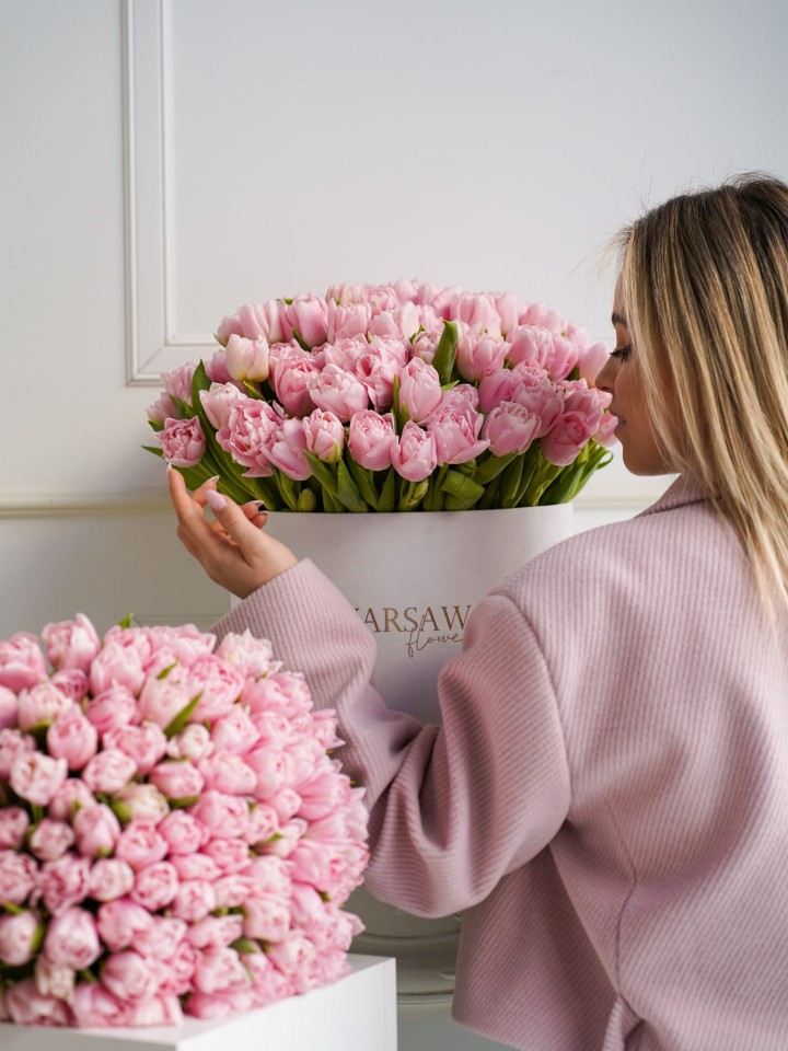 pink tulips Warsaw Flowers