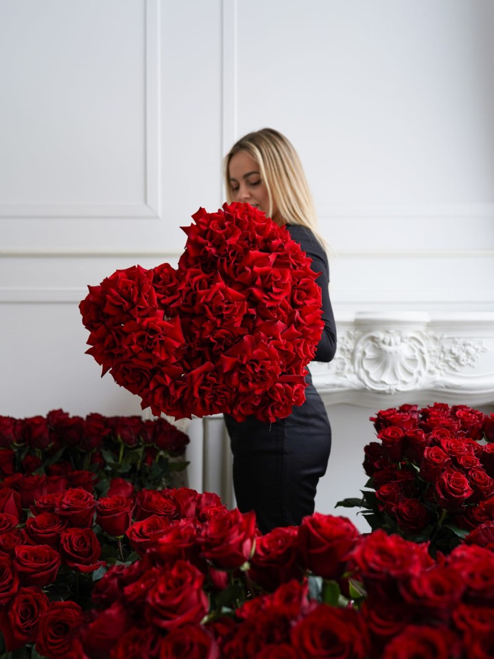 HEART bouquet Warsaw Flowers
