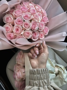 Bouquet "Pastel roses"