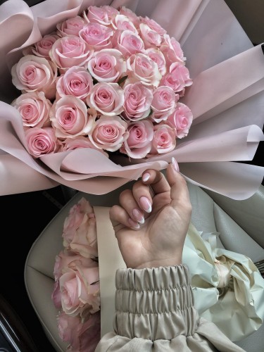 bouquet "Pastel roses"